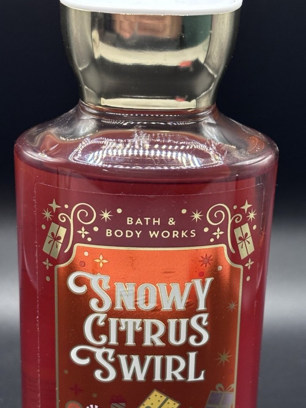 Bath & Body Works Snowy Citrus Swirl Shower Gel Wash 10 fl oz Christmas Orange - Picture 7 of 16